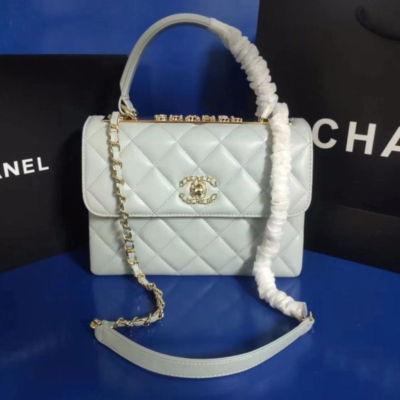 Ch*el top handle bags